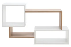 Półka nowoczesna TRIO dąb sonoma/biały