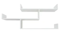 Półka potrójna biała TRIO 80 cm