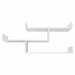 Półka potrójna biała TRIO 80 cm