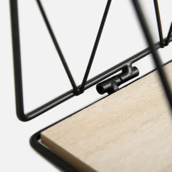 Półki|inny Półka wisząca czarna 48x13 cm