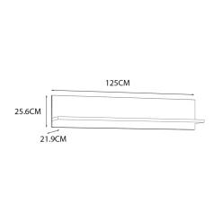 Półki|FORTE Półka wisząca SAN CAYETANO