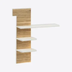 Półki|inny Półka wisząca z panelem PINARO 128 cm