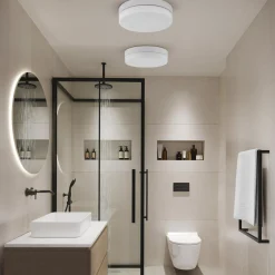 TK Tomasz Krywult Plafon łazienkowy okrągły biały PORI IP44