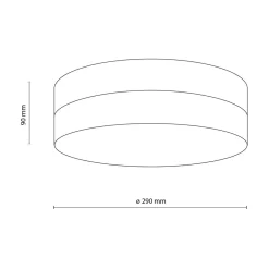 TK Tomasz Krywult Plafon łazienkowy okrągły biały PORI IP44