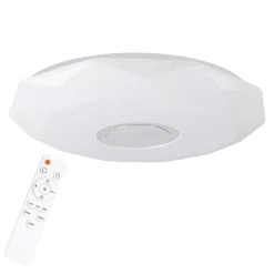 Plafony|Wszystkie Lampy Sufitowe| Plafon biały LED 68W DIAMOND 50 cm z pilotem