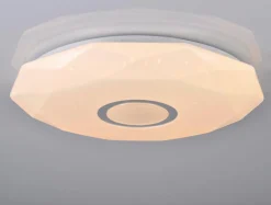 Plafony|Wszystkie Lampy Sufitowe| Plafon biały LED 68W DIAMOND 50 cm z pilotem