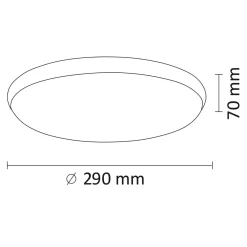 Wszystkie Lampy Sufitowe|Plafony| Plafon LED biały KERN 12W
