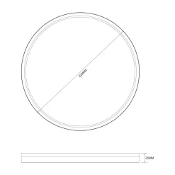 Plafony|Wszystkie Lampy Sufitowe|Zumaline Plafon LED CCT 32W złoty BOVE