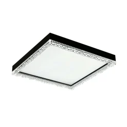 Zumaline Plafon LED kwadratowy czarny REGI 45,8 cm