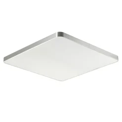 Zumaline Plafon LED kwadratowy srebrny SIERRA 80 cm