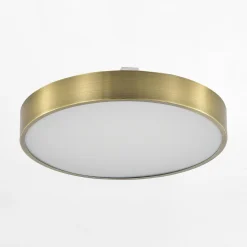 Zumaline Plafon LED mosiądz NADI 40 cm z pilotem