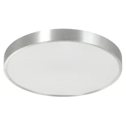 Zumaline Plafon LED okrągły srebrny SIERRA 40 cm