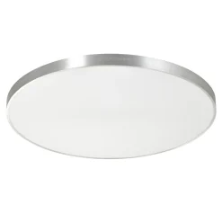 Plafony|Wszystkie Lampy Sufitowe|Zumaline Plafon LED okrągły srebrny SIERRA 80 cm