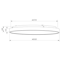 Plafony|Wszystkie Lampy Sufitowe|Zumaline Plafon LED okrągły srebrny SIERRA 60 cm