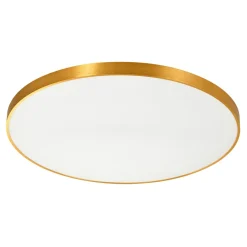 Zumaline Plafon LED okrągły złoty SIERRA 80 cm