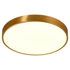 Plafony|Wszystkie Lampy Sufitowe|Zumaline Plafon LED okrągły złoty SIERRA 40 cm
