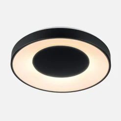 Plafony|Wszystkie Lampy Sufitowe|Zumaline Plafon LED 36W czarny ESPINO z pilotem 49 cm