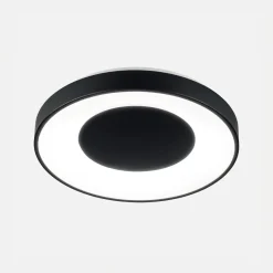 Plafony|Wszystkie Lampy Sufitowe|Zumaline Plafon LED 24W czarny ESPINO z pilotem 38,5 cm