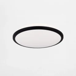 Plafony|Wszystkie Lampy Sufitowe|Zumaline Plafon LED 24W czarny MOREN 28 cm