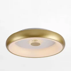 Plafony|Wszystkie Lampy Sufitowe|Paul Neuhaus Plafon LED 29W złoty VERTIGO z pilotem fi 46,5 cm