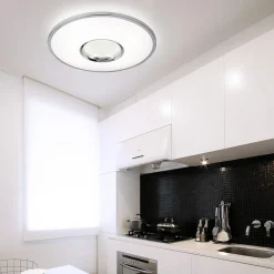 Plafony|Wszystkie Lampy Sufitowe| Plafon LED z pilotem biały LEON 50 cm