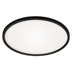 Plafony|Wszystkie Lampy Sufitowe| Plafon LED z pilotem czarny SLIM 42 cm