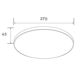 Zumaline Plafon LED złoty VERI 37 cm