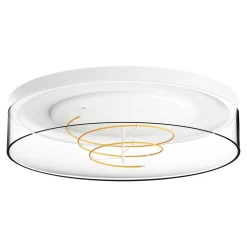 Zumaline Plafon okrągły LED transparentny z filamentem NOLAN