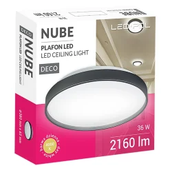 LED-POL Plafon ORO NUBE LED czarny