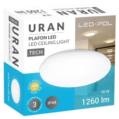 Plafony|Wszystkie Lampy Sufitowe|LED-POL Plafon ORO-URAN LED 18W-DW