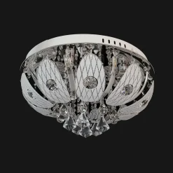 Wszystkie Lampy Sufitowe|inny Plafoniera glamour LED chrom fi 60 cm z pilotem