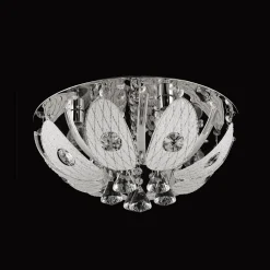 inny Plafoniera glamour LED chrom fi 40 cm z pilotem