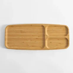 inny Półmisek bambusowy do serwowania 39x16 cm