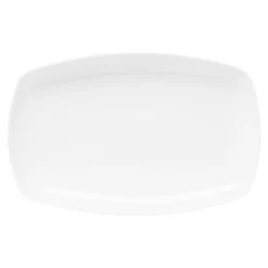 Półmisek porcelanowy QUADRO biały 30x19.5 cm