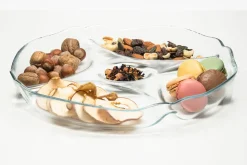 Miski, Patery I Półmiski| Półmisek szklany dzielony PATISSERIE PASABAHCE 30 cm