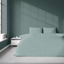 Pościele| Pościel bawełniana adamaszek mięta PURE 160x200 cm