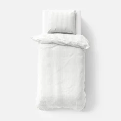 inny Pościel bawełniana adamaszek biała PURE 140x200 cm