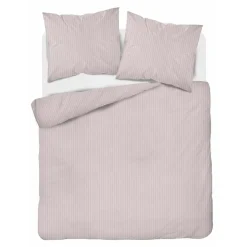 Pościel bawełniana adamaszek pudrowy róż PURE 220x200 cm