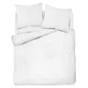 Pościel bawełniana adamaszek biała PURE 160x200 cm