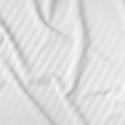 Pościel bawełniana adamaszek biała PURE 160x200 cm