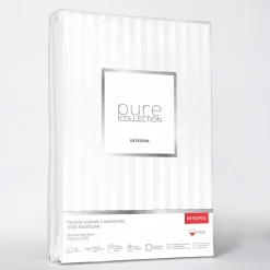 Pościele| Pościel bawełniana adamaszek biała PURE 220x200 cm