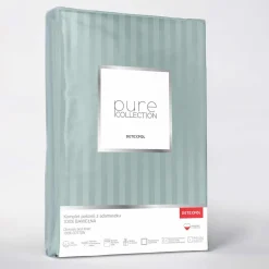 Pościel bawełniana adamaszek mięta PURE 220x200 cm