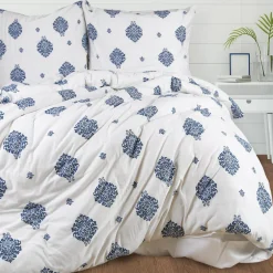Darymex Pościel bawełniana biało-niebieska JERSEYLOVE 220x200 cm