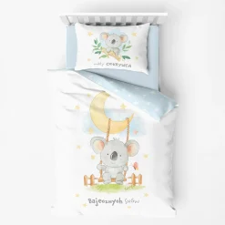 Dzieci Faro Pościel bawełniana LULULAND KOALA 160x200 cm