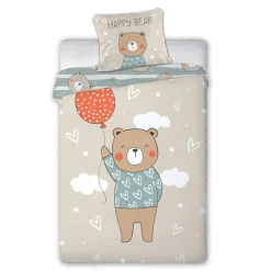 Dzieci Faro Pościel bawełniana LULULAND MIŚ BALONIK 140x200 cm