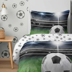 Dzieci inny Pościel bawełniana młodzieżowa PIŁKA 140x200 cm