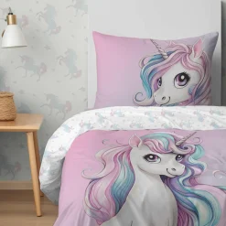 Pościel Dla Dzieci|Pościele|inny Pościel bawełniana młodzieżowa JEDNOROŻEC 160x200 cm