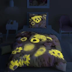 Dzieci inny Pościel bawełniana PLUSZOWY MIŚ FLUO 160x200 cm