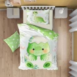 Pościel Dla Dzieci|Pościele|Faro Pościel bawełniana PRZYTULAKI DINO 100x135 cm