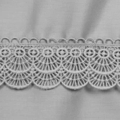 Eurofirany Pościel bawełniana srebrna RETRO 160x200 cm